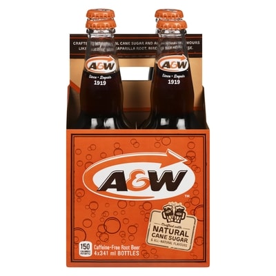 A&W Root Beer   4x341.0 ml, $0.66/100ml