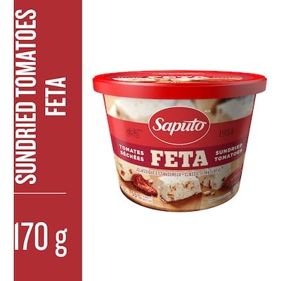Saputo Feta Cheese with Sundried Tomatoes 170 g, $4.70/100g