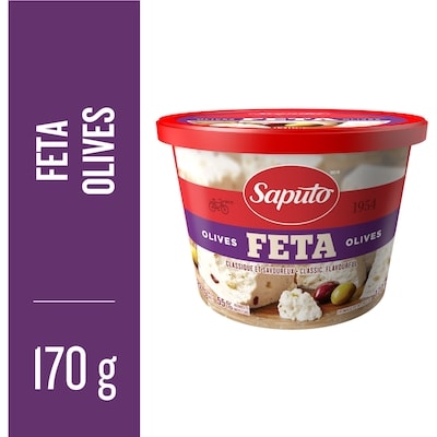 Saputo Fromage Feta aux olives 170 g, 4,70 $/100g