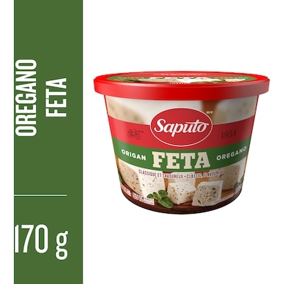 Saputo Feta Cheese with Oregano 170 g, $2.94/100g