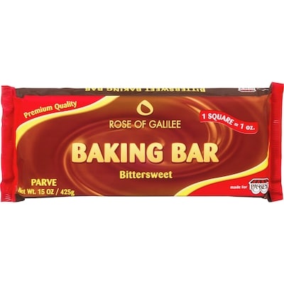 Paskesz Kosher Rose of Galilee Baking Bar Bittersweet 425 g, $1.53/100g