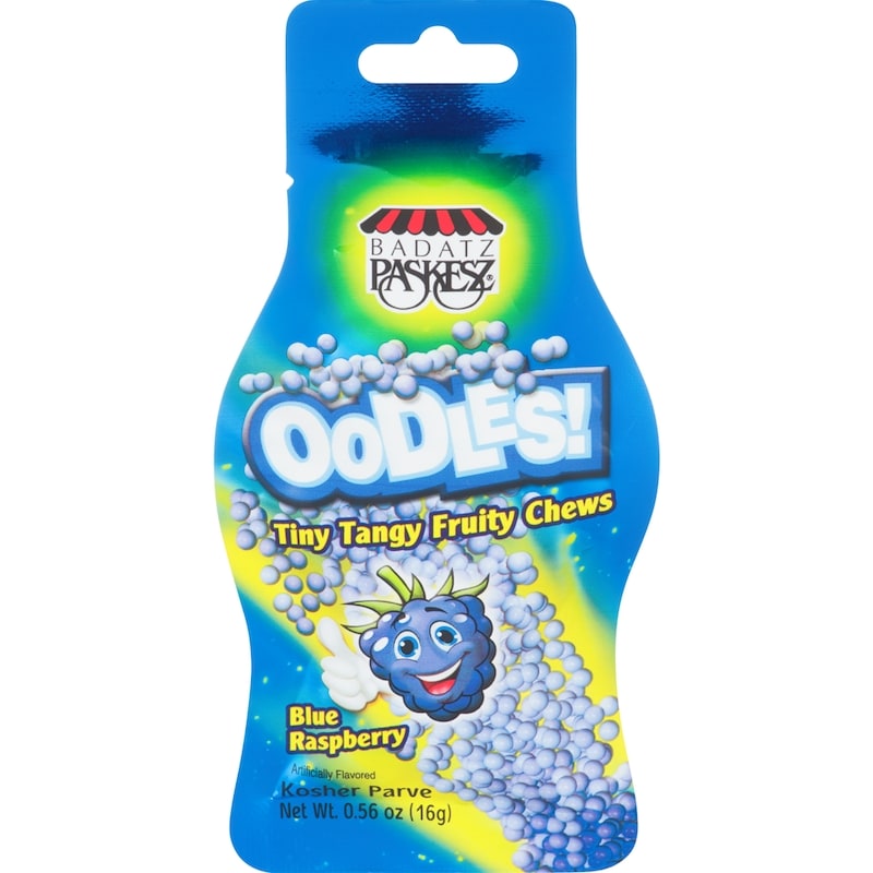 Badatz Oodles! Tiny Tangy Fruity Chews Blue Raspberry