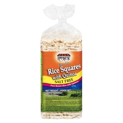 Paskesz Ultra-Thin Rice Squares with Quinoa Salt Free 140 g, $3.78/100g