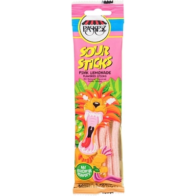 Paskesz Sour Sticks Candy Sticks Pink Lemonade Flavored 50 g, $5.58/100g