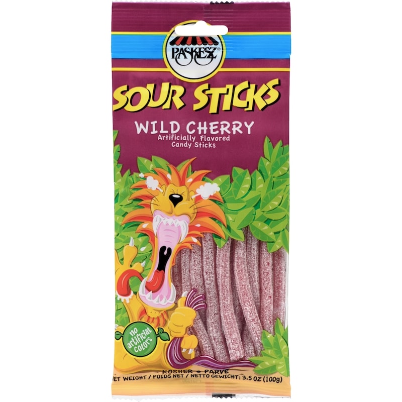 Kosher Wild Cherry Sour Sticks
