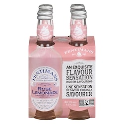 Fentimans Boisson Botanique Fabriqué Rose Lemonade Traditionnelle 4 Bouteilles x 4x275.0 ml, 0,86 $/100ml