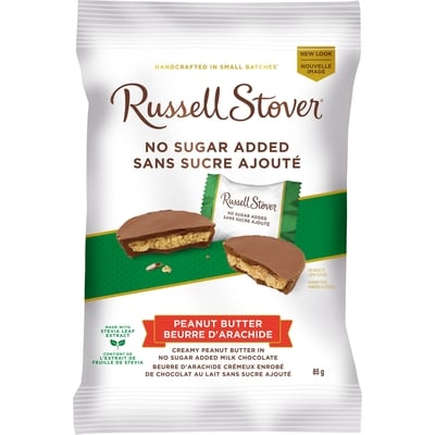 Russell Stover No Sugar Added Peanut Butter Cups Bag 85 g, $5.64/100g