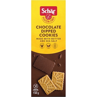 Schar Biscuits Trempés dans le Chocolat Sans Gluten 150 g, 4,99 $/100g
