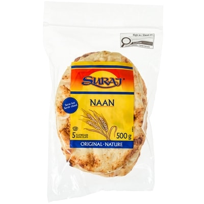 Suraj Naan Nature 5 Pains Plats 500 g, 0,60 $/100g