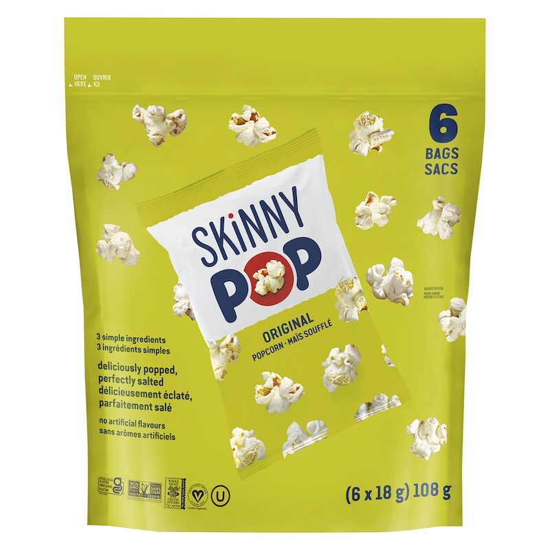 Pack Pure Popped Perfection Popcorn 6 Bags