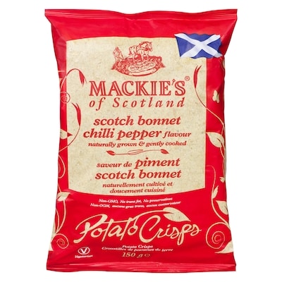 Mackie's Scotch Bonnet Chilli Pepper Flavour Potato Crisps 150 g, $2.86/100g