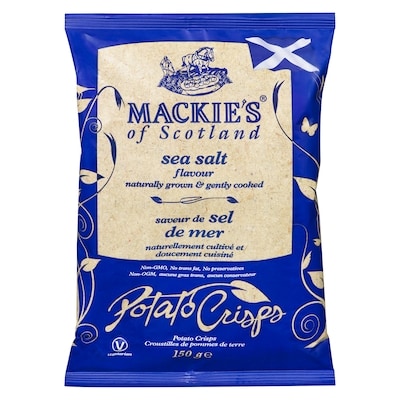Mackie's Potato Crisps Sea Salt Flavour 150 g, $2.86/100g