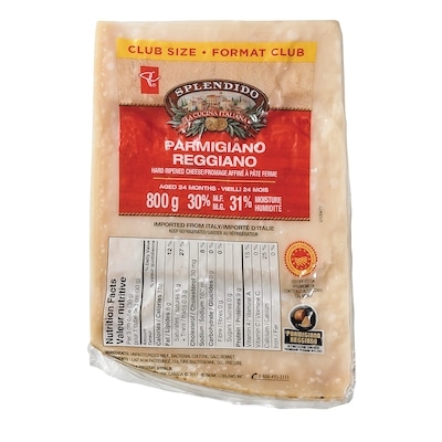 PC Splendido Parmigiano Reggiano, Large 800 g, $3.62/100g