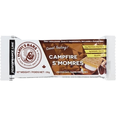 Daryl's Protein Bar Campfire S'Mores 58 g, $4.81/100g