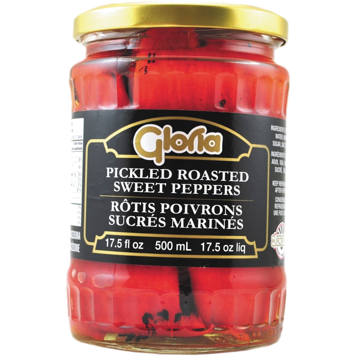 Gloria Rôtis poivrons sucrés marinés 500 ml, 0,86 $/100ml