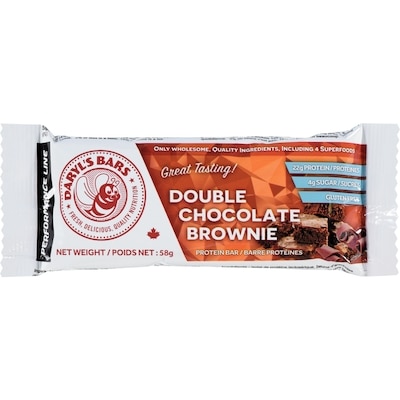 Daryl's Protein Bar Double Chocolate Brownie 58 g, $4.81/100g