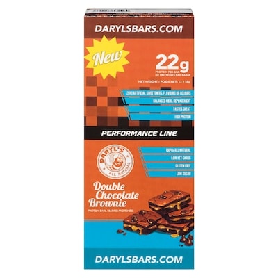 Daryl’s Barres brownies et double chocolat Daryls Bar 58 g, 4,81 $/100g