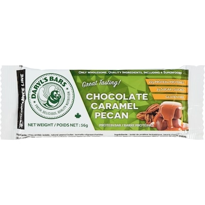 Daryl's Chocolate Caramel Pecan Bars 12x58.0 g, $5.03/100g
