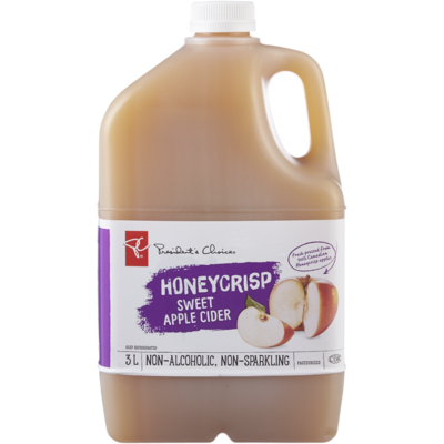 President's Choice Honeycrisp Sweet Apple Cider 3000 ml, $0.33/100ml