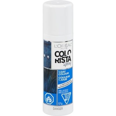 L’Oréal Colorant Colorista Spray, couleur 1 jour, bleu 1 ea, 19,99 $/1ch
