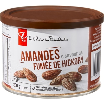 Amandes à saveur de fumée de hickory