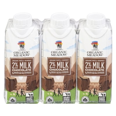 Organic Meadow Organic Chocolate Milk 2% M.F. 3x250.0 ml, $0.84/100ml