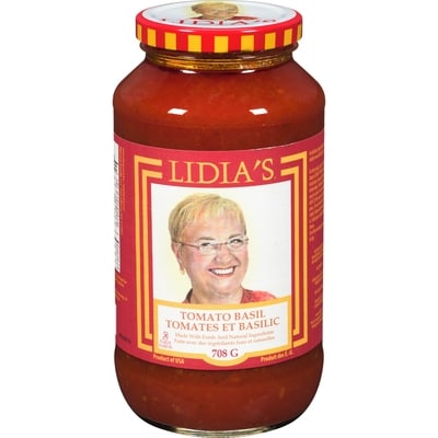 Lidia's Tomato Basil 708 g, $1.55/100g