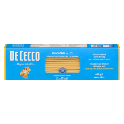 De Cecco Pasta Bucatini No. 15 450 g, $0.72/100g