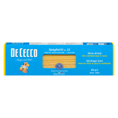 De Cecco Pâtes spaghetti 454 g, 0,83 $/100g