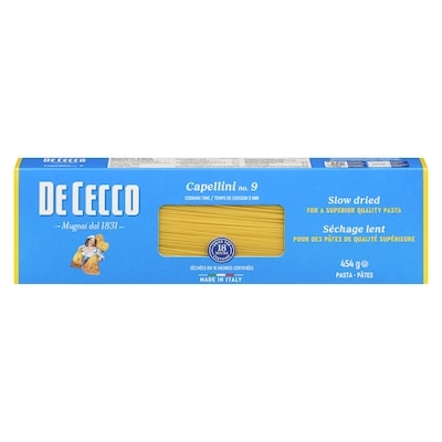 De Cecco Pasta Capellini No. 9 450 g, $0.66/100g