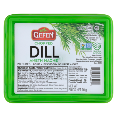 Gefen Chopped Dill Cubes, 20 Count 71 g, $7.45/100g