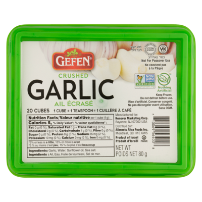 Gefen Cubes d’ail écrasé casher 71 g, 7,45 $/100g