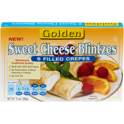 Golden Blintzes au fromage sucrés casher 300 g, 3,33 $/100g