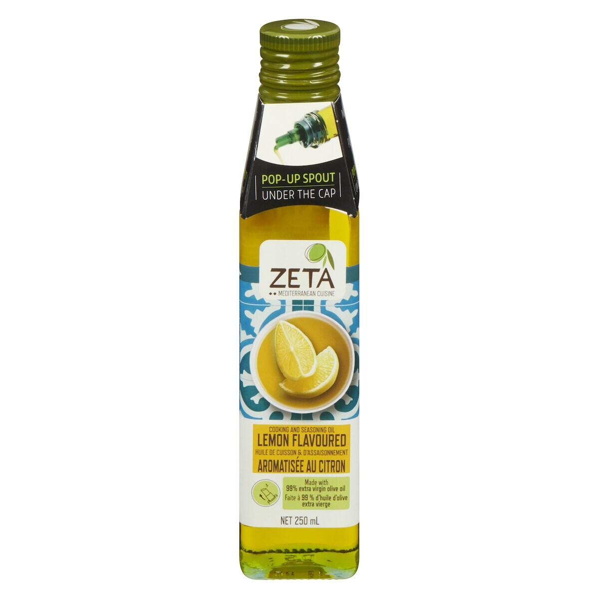 Zeta Huile de cuisson & d'assaisonnement aromatisée au citron 250 ml, 3,60 $/100ml