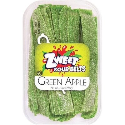 Zweet Kosher Sour Belt Green Apple    285 g, $2.10/100g