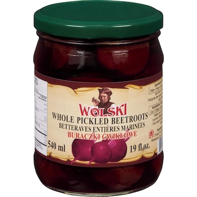 Wolski Whole Pickled Beetroots 540 ml, $0.74/100ml