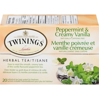 Twinings Peppermint & Creamy Vanilla 20 ea, $0.25/1ea