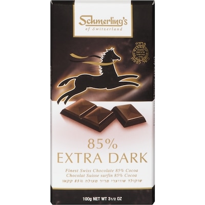 Schmerlings 85% Extra Dark Chocolate 100 g, $7.00/100g