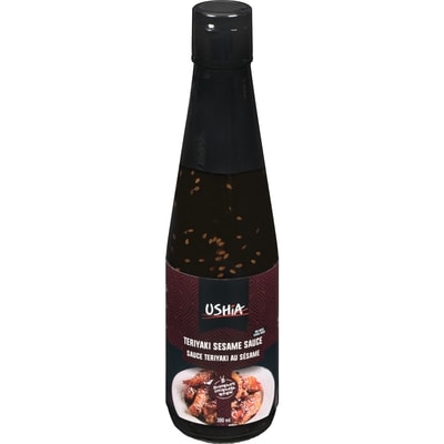 Ushia Sauce teriyaki au sésame casher 300 ml, 1,00 $/100ml