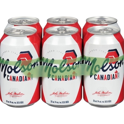 Molson Canadian Beer (ID required at pick-up) 6x355.0 ml, $0.72/100ml