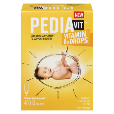 Pediavit D3 Vitamin Drops, 400 IU 2.5 ml, $459.60/100ml