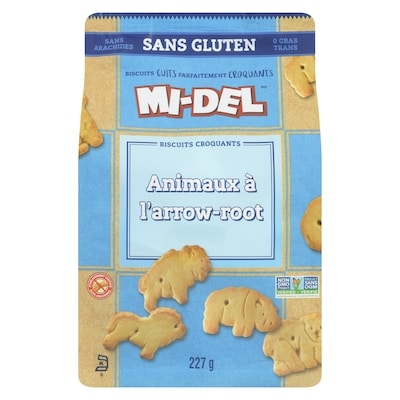Mi-del Sans Gluten Biscuits Croquants à l'Arrow-root 227 g, 2,64 $/100g