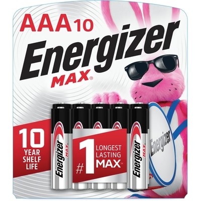 Energizer Piles alcalines AAA MAX, emballage de 10 1 ea, 1,00 $/1ch