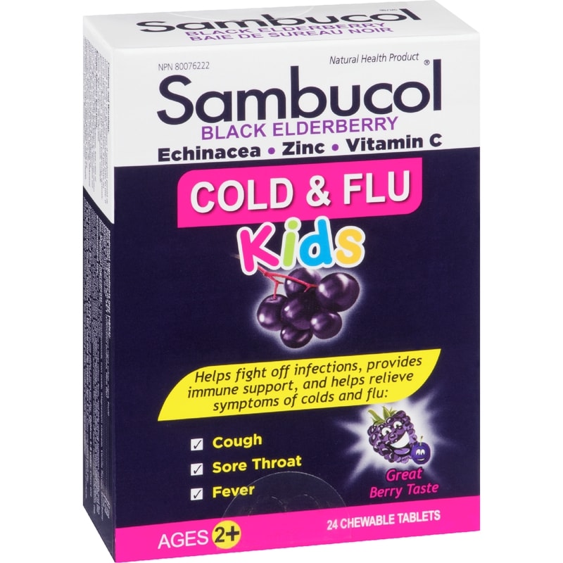 Chewable Tablets Black Elderberry Ages 2+