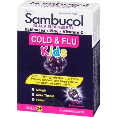 Chewable Tablets Black Elderberry Ages 2+