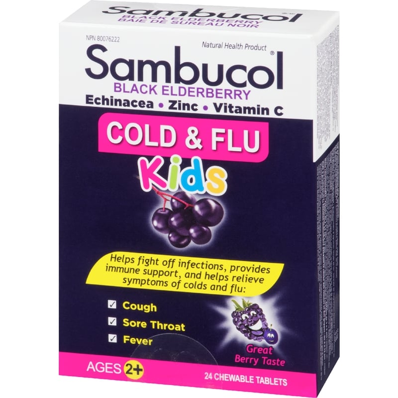 Chewable Tablets Black Elderberry Ages 2+