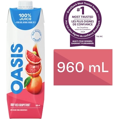 Oasis Ruby Red Grapefruit Juice 960 ml, $0.14/100ml