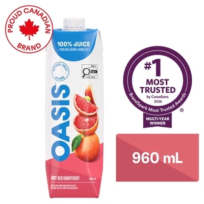 Oasis Ruby Red Grapefruit Juice 960 ml, $0.29/100ml