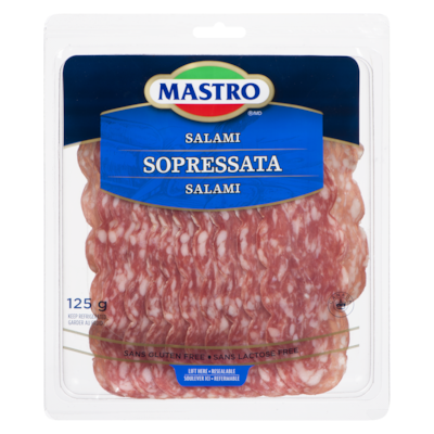 Mastro Soppressata Salami 125 g, $6.40/100g