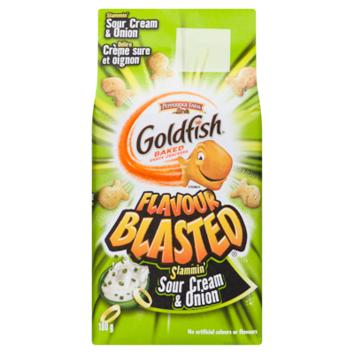 Pepperidge Farm Goldfish  Explosion de saveurs MC Délire Crème sure et oignon (180 g) 180 g, 1,94 $/100g